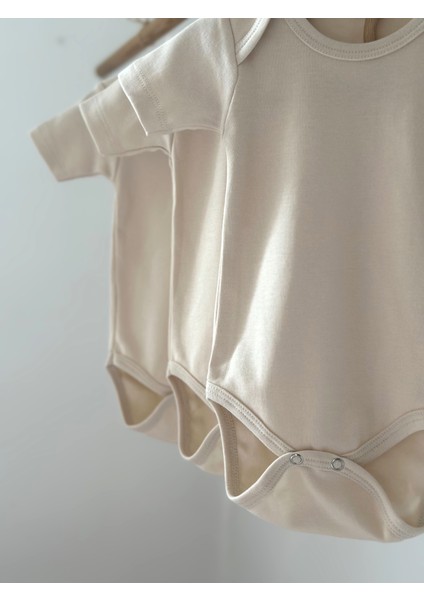3'Lü Pamuk Kısa Kollu Body Çıtçıtlı Zıbın Seti fırsatları