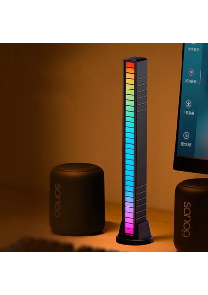 Primex PX-RGB08 Rgb Ses Algılayıcı, Rgb Müzik Ses Ritim Işığı, Araba Ev Ses LED Ritim Şerit Işığı, Çoklu Mod Rgb Ses Algılayıcı