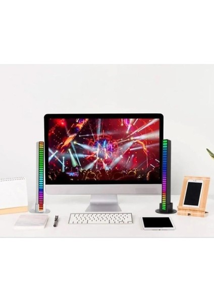 Primex PX-RGB08 Rgb Ses Algılayıcı, Rgb Müzik Ses Ritim Işığı, Araba Ev Ses LED Ritim Şerit Işığı, Çoklu Mod Rgb Ses Algılayıcı
