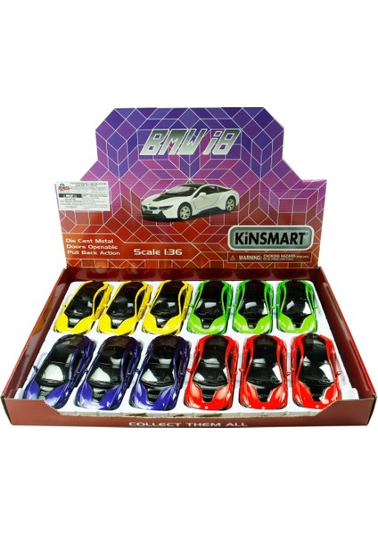 Çekbırak Bmw I8 Kırmızı Yeşil Mavi Sarı