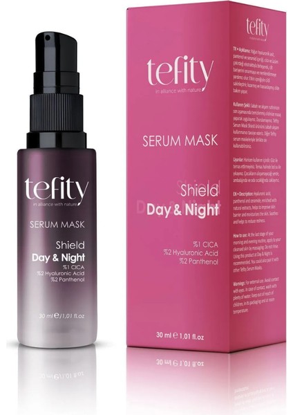 Shield Day & Night Serum Mask : Nemlendirici, Cilt Bariyerini Güçlendirici, Koruyucu