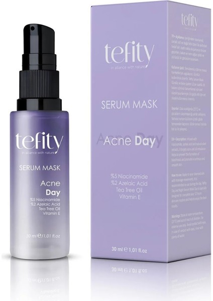 Acne Day Serum Mask Akne ve Gözeneklere Karşı Etkili Gündüz Kullanımı için Geliştirilmiş Serum Maske