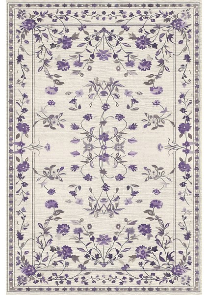 Purpa Vintage Şönil Doğal Pamuk Tabanlı Salon Halısı Kaymaz Yıkanabilir modelleri