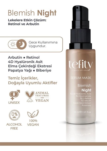 Blemish Night Serum Mask : Leke Önleyici Serum Maske / Gece