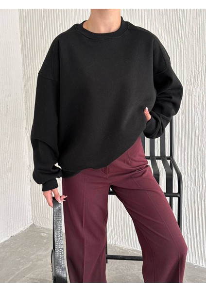 Oversize Basic 3 Iplik Sweatshirt