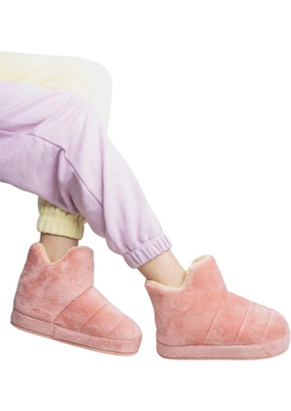 Kadın Panduf Ev Ayakkabısı Ev Botu Kalın Hafif Taban Pudra fiyatları