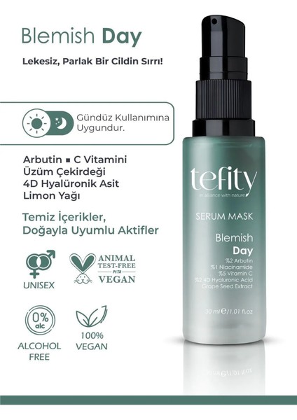 Blemish Day Serum Mask : Leke Önleyici Gündüz Kullanımı Için Geliştirilmiş Serum Maske