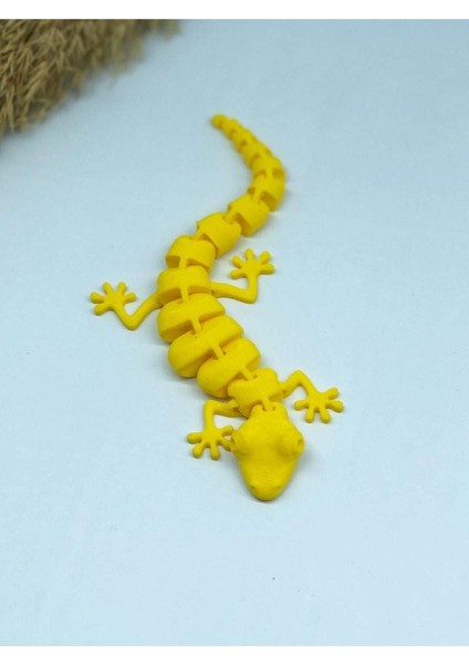 3d Hareketli Oyuncak Kertenkele-sarı modelleri