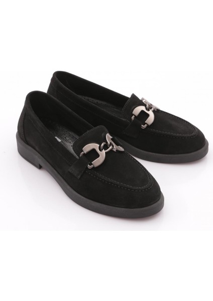 706 Kadin Aksesuarli Loafer Ayakkabi