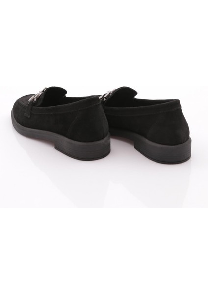706 Kadin Aksesuarli Loafer Ayakkabi