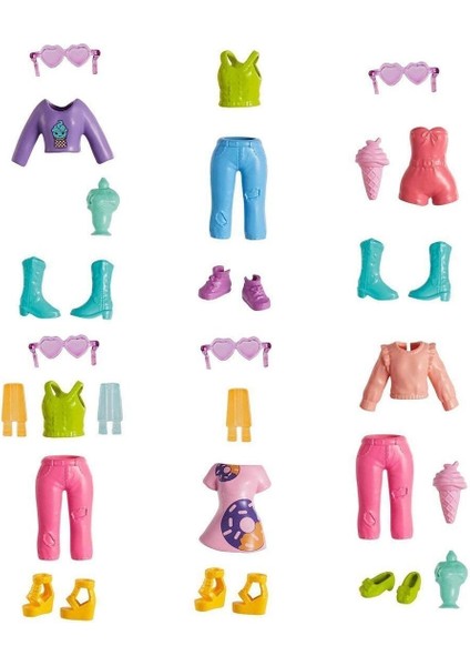 HHX77 Polly Pocket Minik Lezzetler Dondurma Arabası