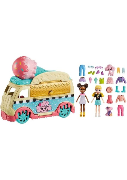 HHX77 Polly Pocket Minik Lezzetler Dondurma Arabası