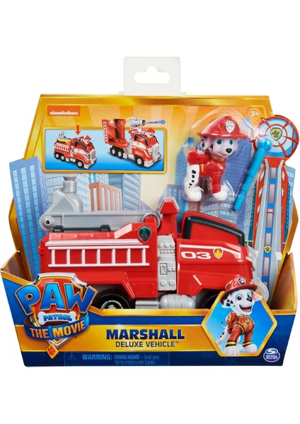 Paw Patrol Deluxe Marshall ve Dönüşebilen Delüks Itfaiye Aracı - 18 cm