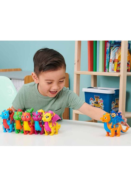 Paw Patrol Dinozorlu Kahraman Şövalyeler Oyun Seti - Rubble And Dragon Blizzie 20 cm