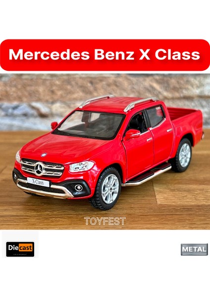 Mercedes - Benz x - Class Çek Bırak Kapıları Açılabilen Metal Model Araba - Kırmızı 11.5 cm fırsatları