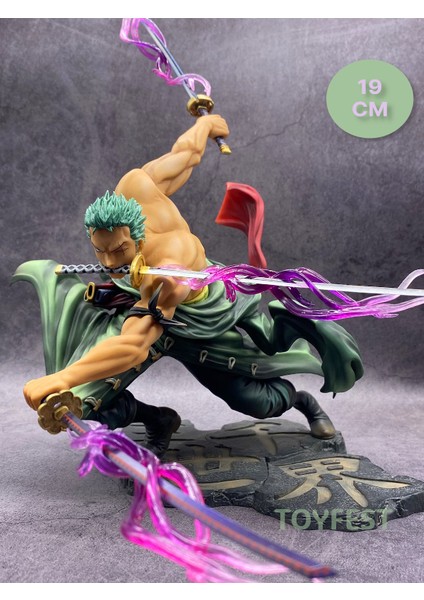 Three Thousand World Roronoa Zoro Korsan Avcısı Kılıç Ustası Anime Figür - 19 cm