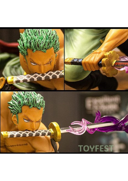 Three Thousand World Roronoa Zoro Korsan Avcısı Kılıç Ustası Anime Figür - 19 cm modelleri