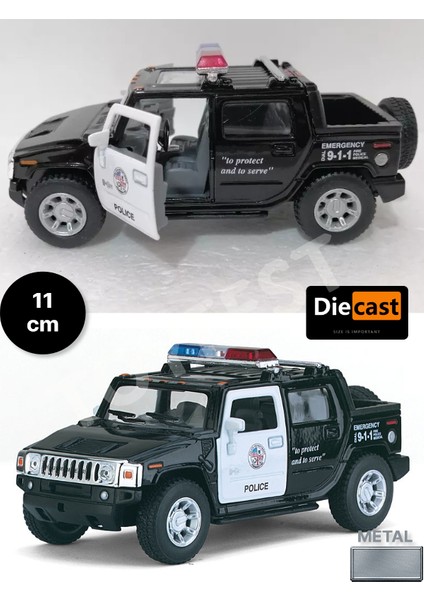 2005 Hummer H2 Sut Polis Çek Bırak Die - Cast Kapıları Açılabilen Koleksiyonluk Metal Model Araba fırsatları