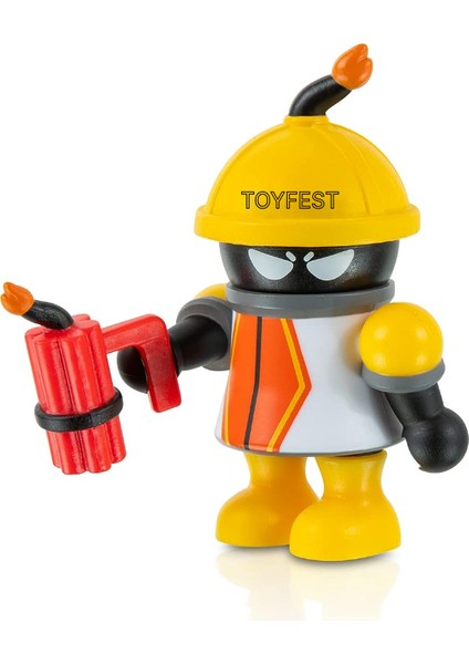 Roblox Deluxe Mystery Pack Seri 3 Tower Heroes : Demolitionist Figür - 9 cm ve Online Oyun Kodu fırsatları
