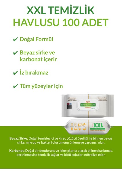Xxl Temizlik Havlusu 100 Adet fiyatları