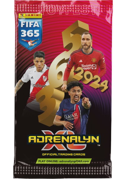 Panini Adrenalyn Fifa 365 - 2024 Official Trading Card Futbolcu Kartları Etiketi ( 12 Paket ) indirimleri