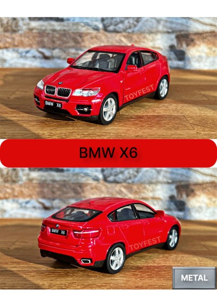 Bmw X6 Çek Bırak Die - Cast Kapıları Açılabilen Metal Model Araba - Kırmızı 1:32 - 11.5 cm fiyatları