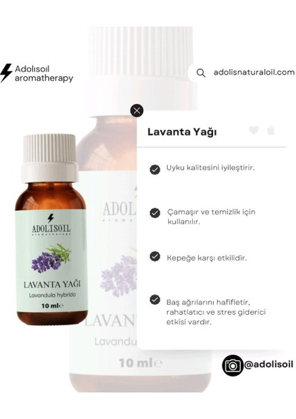 Lavanta Uçucu Yağı 10 ml (Lavander Essential Oil )