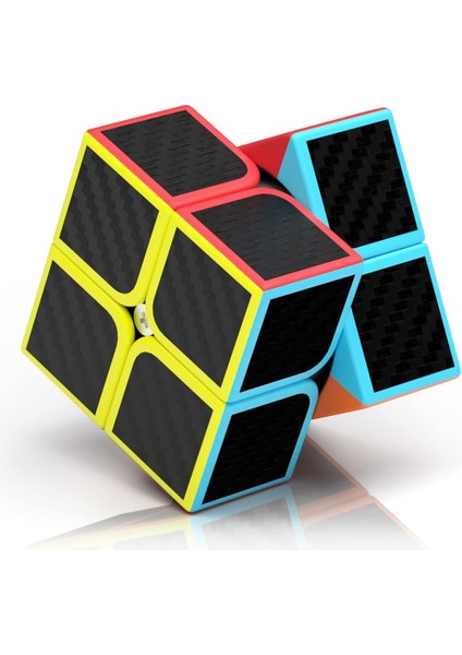 2x2 Fiber Karbon Qy Speed Zeka Küpü Akıl Küpü Rübik Küp