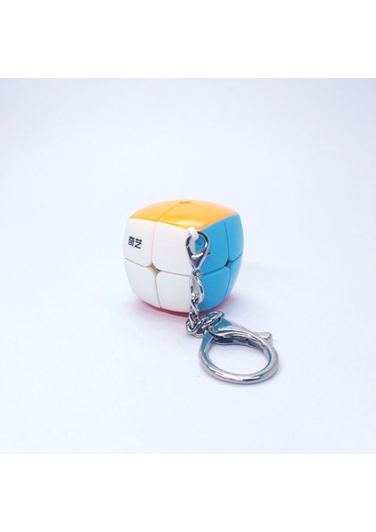 Mini 2 x 2 Qy Speed Zeka Küpü Akıl Küpü Rübik Küp Anahtarlık