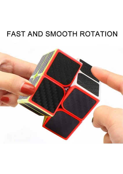 2x2 Fiber Karbon Qy Speed Zeka Küpü Akıl Küpü Rübik Küp