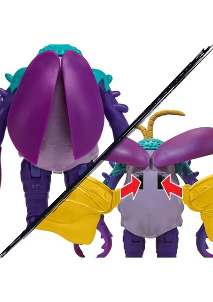 Tmnt Aksesuarlı Ninja Kaplumbağalar Mutant Figürü - Scumbug The Vermin - 20 cm