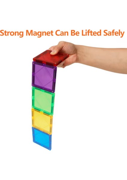 Magnescape Magnetic Tiles Mıknatıslı 3D Yapı Oyuncağı Seti- 40 Parça