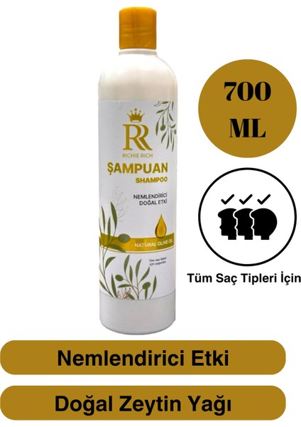 Richie Rich Zeytinyağlı Şampuan Avantajlı Boy 700 ml