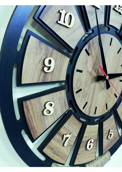 Shelife Ahşap Halatlı Dekoratif Duvar Saati