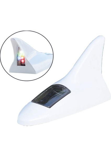 Solar Led Işıklı Shark Oto Anten Lambası (K246)