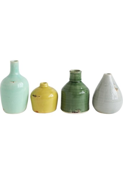 4' Lü Set Terra Cotta Vazolar