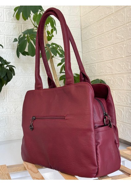 Mega Bag 8 Bölmeli Içi Tamamen Astarlı Hafif Tasarım Omuz Çantası fırsatları