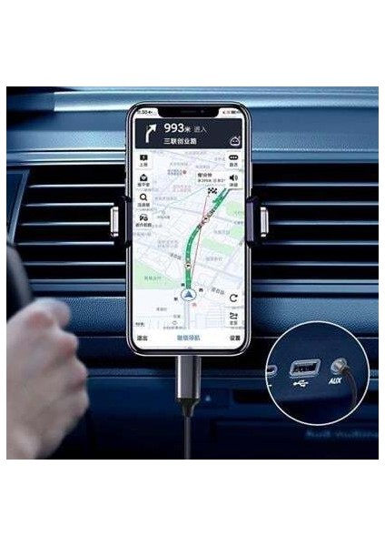İphone Lightning Aux Araç Dönüştürücü Ses Kablosu 35 Mm Jack Girişli
