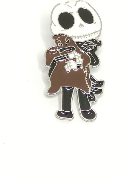 Jack Skellington Rozet Noel Gecesi Kabusu Rozet. Mineli, Metal. Pin, Kadın Broş. Unisex Broş.