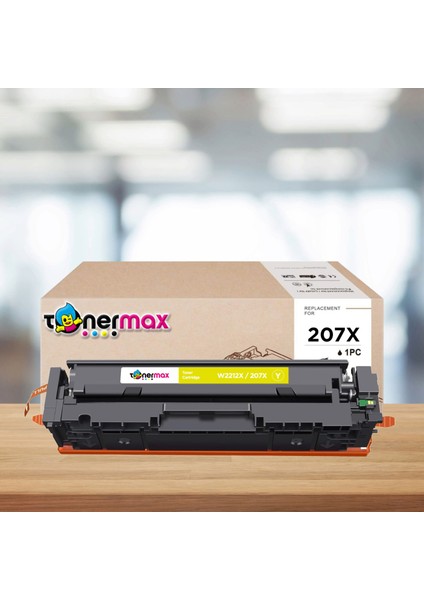 Hp 207X - W2212X Muadil Toner Sarı - Çipli / Hp Color Laserjet Pro M255DW / M255NW /M282NW /M283CDW /M283FDN /M283FDW