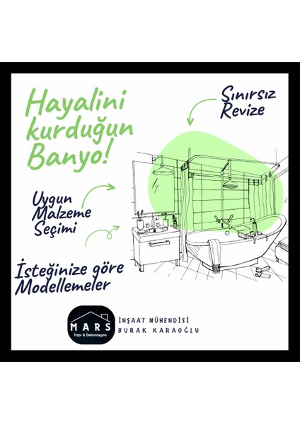 Hayalini Kurduğun Banyo - Banyo Tasarımı - Mars Yapı&dekorasyon