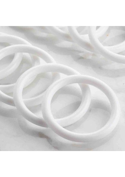 Plastik Halka 10 Adet 6cm Lif Halkası Hobi Halkası Iş Halkası Plastik Halka