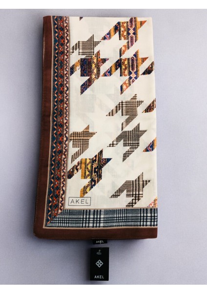 Akel Soft Pamuk Eşarp Kahverengi, Bej indirimleri