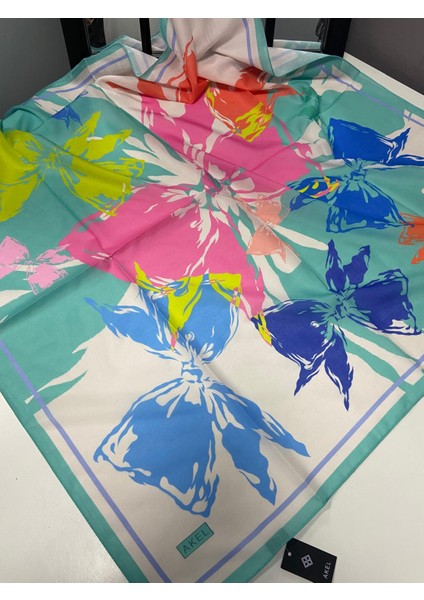 Akel Menekşe Desen Soft Eşarp modelleri