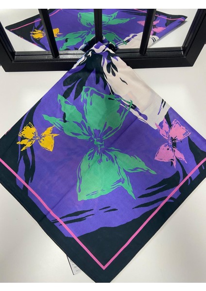 Akel Menekşe Desen Soft Eşarp indirimleri