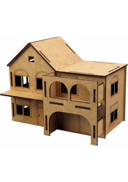 3D Ahşap Konak Maketi