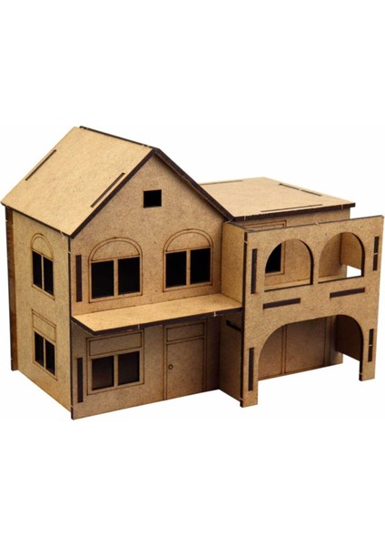 3D Ahşap Konak Maketi