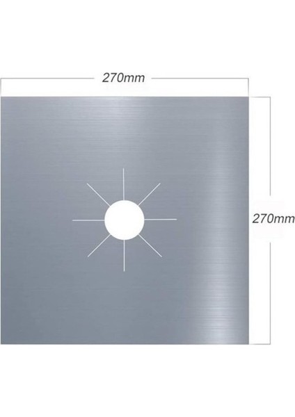 Ocak Koruyucu Alüminyum Ped Seti 4 Adet indirimleri