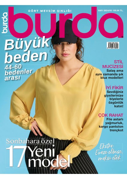 Burda Dergi Büyük Beden 3. Sayı – 2024
