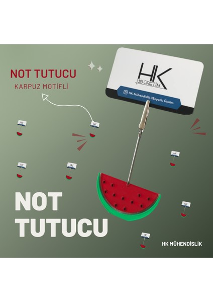 Karpuz Not Tutucu